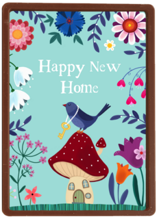 Nieuwe woning kaart Happy new home