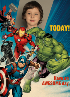 Avengers fotokaart have an awesome day