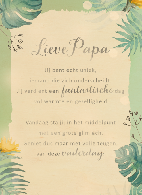 vaderdag kaart klassiek quote