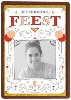 fotokaart uitnodiging feest