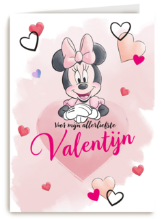 Minnie Mouse Valentijnskaart