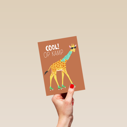 Giraf Cool Op Kamp 