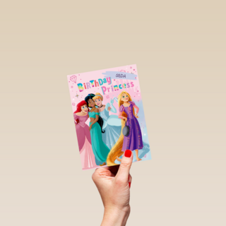 Birthday princess verjaardagskaart Disney prinses
