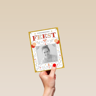 fotokaart uitnodiging feest