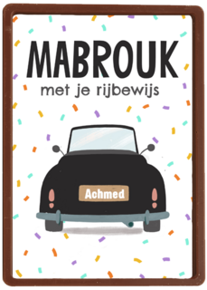 Gefeliciteerd rijbewijs arabisch