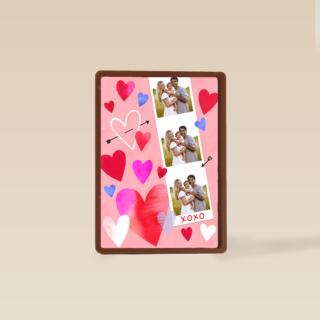 Valentijn XOXO Fotokaart