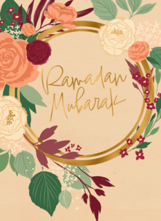 Ramadan Mubarak   bloemenkrans
