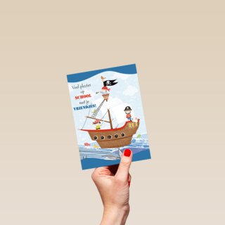 piratenschip veel plezier op school