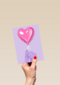 Hart Ballon Fluffy hand