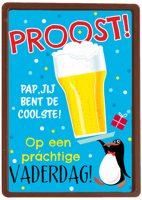 vaderdag kaart pinguin proost