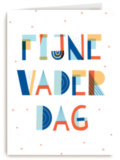Vaderdag kaart stijlvol designs