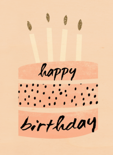 taart met happy birthday