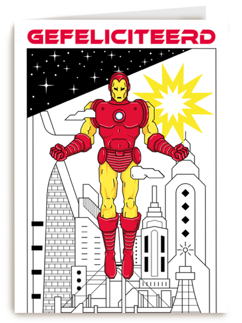 Ironman verjaardagskaart gefeliciteerd