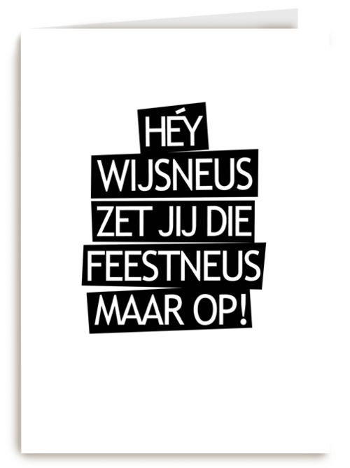 Verjaardagskaart 20 hey wijsneus
