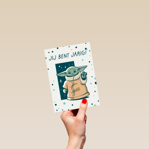 verjaardag kaart grogu jij bent jarig