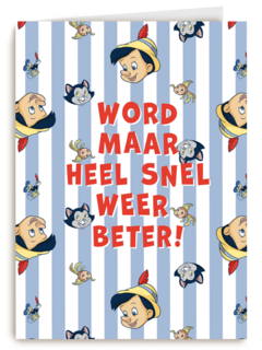 Beterschap kaart Pinocchio