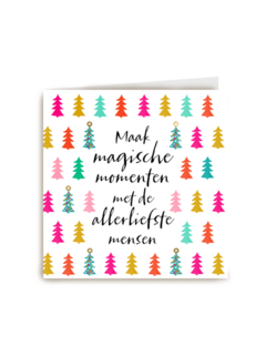 kerstkaart hip maak magische momenten met de allerliefste mensen