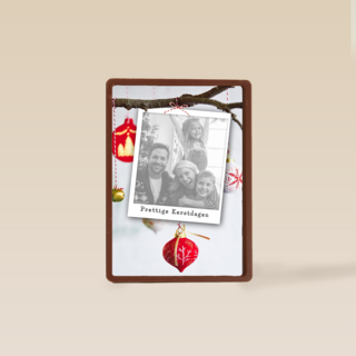tak kerstversiering fotokaart
