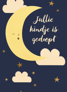 Je kindje is gedoopt Maan