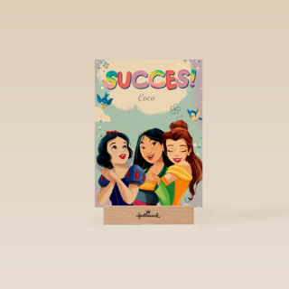 Succes kaart Disney prinsessen
