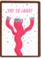 Een feestelijke kaart voor een 10 jarige