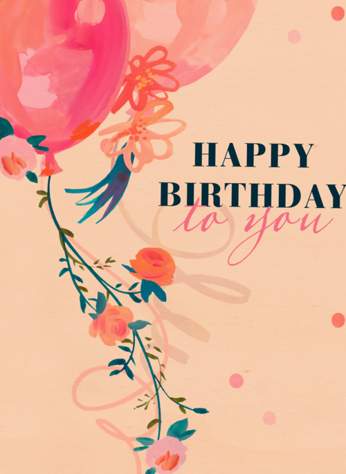 verjaardag kaart vrouw happy birthday to you