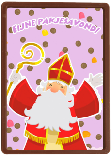 Sinterklaaskaart Fijne pakjesavond