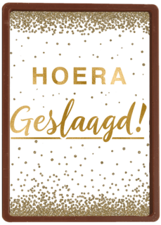 geslaagd kaart hoera geslaagd gouden letters
