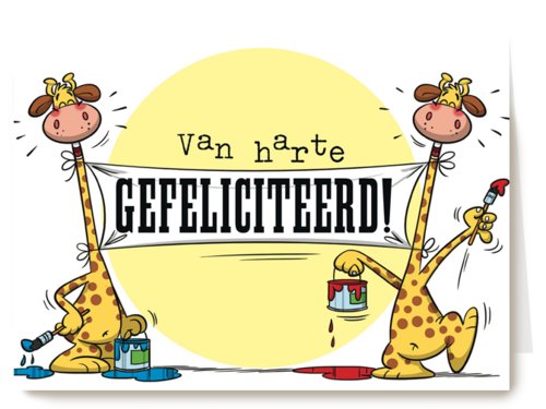 funny mail van harte gefeliciteerd giraffe