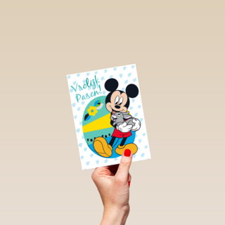 pasen kaart disney mickey mouse vrolijk pasen