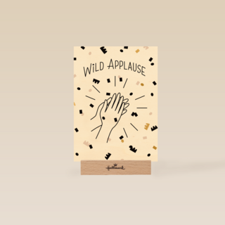 wild applause with confetti