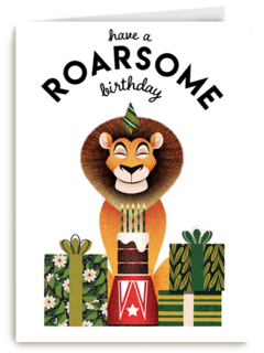 verjaardag kaart folio have a roarsome birthday leeuw