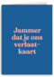 collega afscheid kaart andc jammer dat je ons verlaat kaart