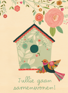 samenwonen kaart vogelhuisje