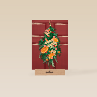 Kerstkaart happy holidays