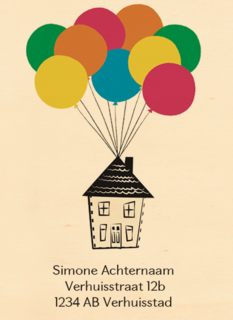 verhuizingbericht ballonnetjes