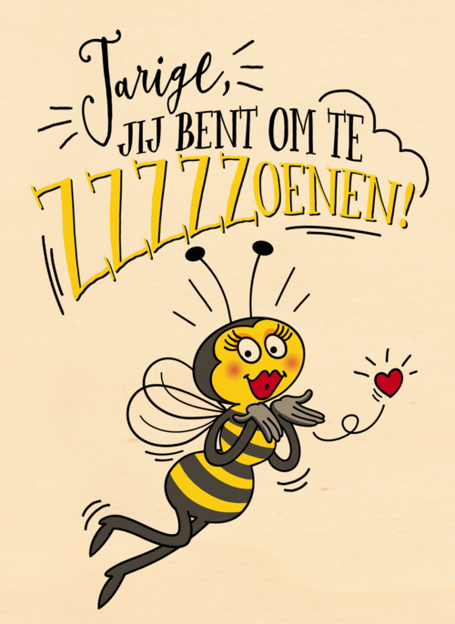 verjaardagskaart je bent om te zzzzzoenen
