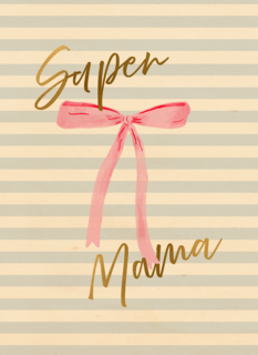 Moederdag super mama strik