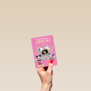 Minnie Mouse Hieperdepiep fotokaart