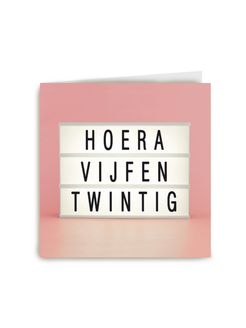 hoera vijfentwintig
