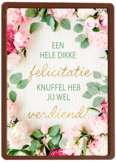 gefeliciteerd kaart felicitatieknuffel heb jij wel verdiend
