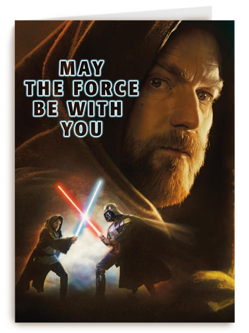 Star Wars kaart may the force be with you
