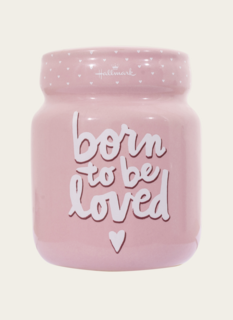 Spaarpot Born to be Loved roze