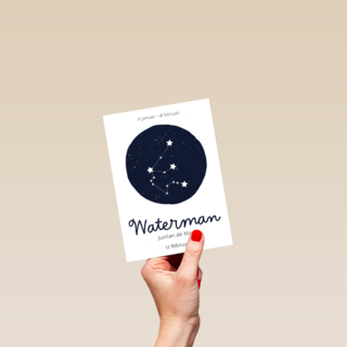 sterrenbeeld kaart waterman aanpasbare tekst
