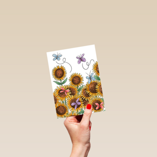 sterkte kaart zonnebloemen matia studio