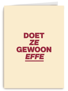 andC Doet ze gewoon effe