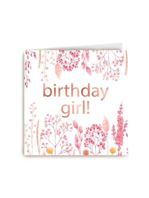 verjaardag kaart stijlvol birthday girl