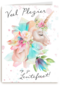 Veel plezier op je lentefeest unicorn