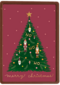 Kerstkaart kerstboom nutcracker