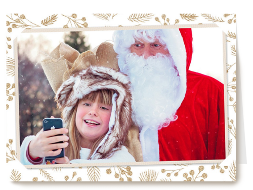 kerstman fotokaart